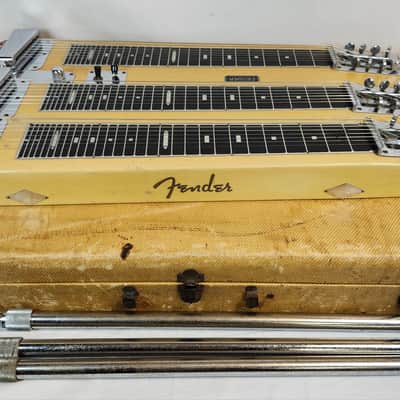 Fender Vintage Custom T-8 Triple-Neck Lap Steel, 1952, Blonde, Pre-Stringmaster, w/Case, RARE image 1