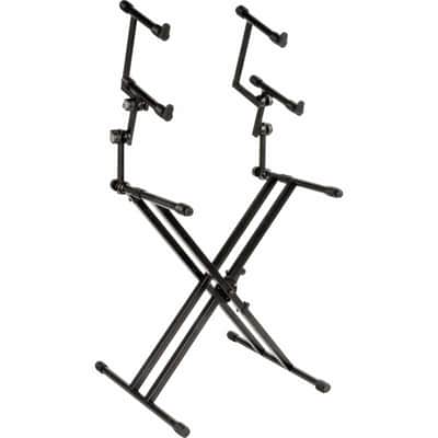 Quiklok QL623 Stand clavier X double, 3 niveaux - noir image 1
