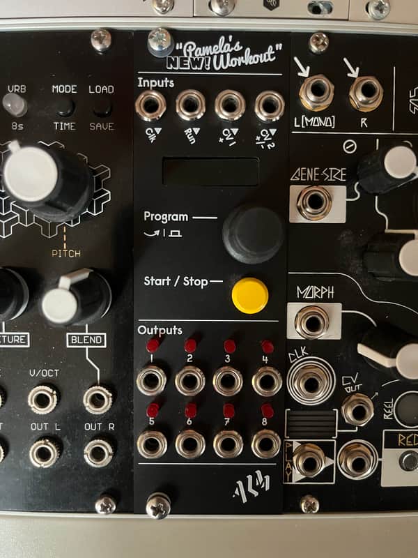 LIMITED EDITION BLACK ALM/Busy Circuits ALM017 Pamela's NEW Workout Master Clock & Modulator Eurorack Synth Module 2017 - Present - Silver image 1