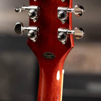 Epiphone Les Paul Special Double Cut Figured Electric Guitar - Bourbon Burst image 7