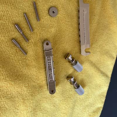Gibson ABR-1 “Wired” Nickel Bridge and Aluminum Stop Bar Tailpiece Combo Current - Nickel Plated image 6