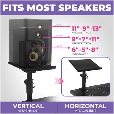 Liquid Stands Clamp-on Adjustable Speaker Monitor Stands with Tilt image 2