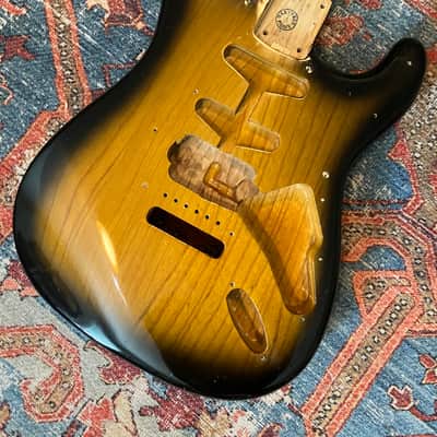 Marty Bell Stratocaster Body - 2-Tone Sunburst image 9