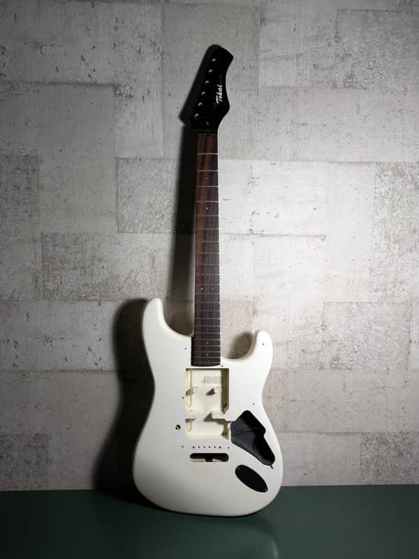 Tokai MAT Strat Husk M Series Late 80's White Glass Fiber Neck Body image 1