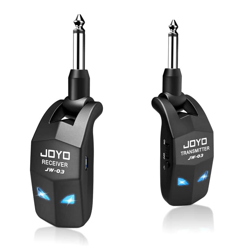 JOYO JW-03 2.4GHz Wireless Guitar System 4 Channels Rechargeable Audio Wireless Transmitter Receiver for Guitar Bass Electric Instruments image 1