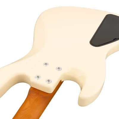 Sadowsky MetroExpress 21-Fret Vintage J/J Bass, Roasted Maple Fingerboard, 4-String - Solid Olympic White High Polish image 6