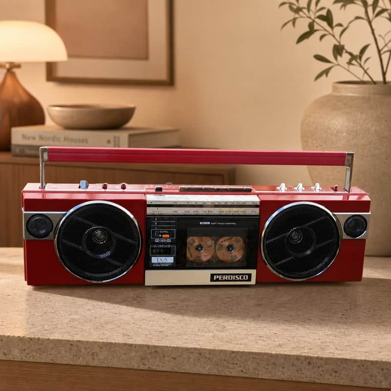 Hitachi TRK-LX 5 Rare Vintage MINT Cassette Boombox Serviced Warranty Serviced image 1