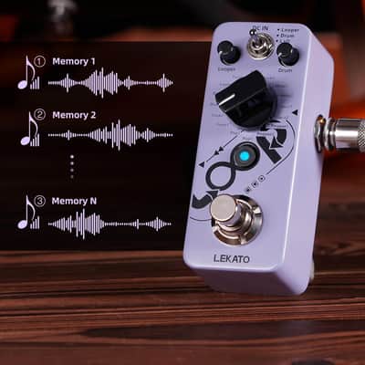 LEKATO Looper Guitar Pedal, Loop Drum Machine with 20 Minutes Loop, 16 Different Drum Grooves, 3 Modes, Tap Tempo, Overdubs with the Micro Looper Drum Pedal, Mini Guitar Pedals for Electric Guitar image 4