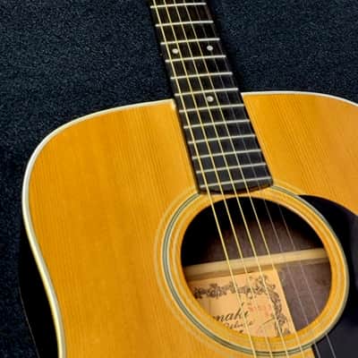 early 70's Yamaki Dreadnought AY 303S "Folk Deluxe" Spruce & Rosewood w/ Original Hard Case image 8