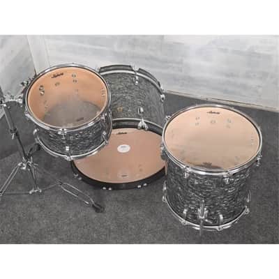 Used Ludwig Classic Maple 3pc Downbeat Drum Set Black Pearl - Good image 6