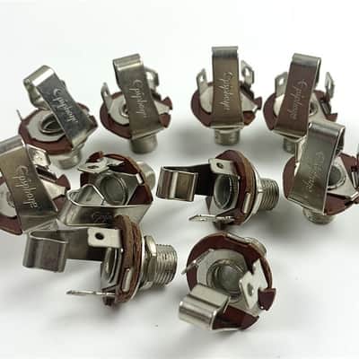 30pcs Epiphone Guitar Open Output 1/4'' Jack Socket For LP Les Paul / SG / ES image 2