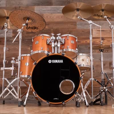 YAMAHA MAPLE CUSTOM ABSOLUTE NOUVEAU 4 PIECE DRUM KIT, VINTAGE NATURAL (PRE-LOVED) image 3