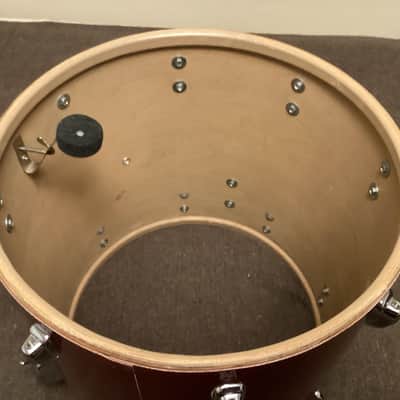 Slingerland 16x16 Floor Tom 1960s - Red Sparkle - COB hoops image 9