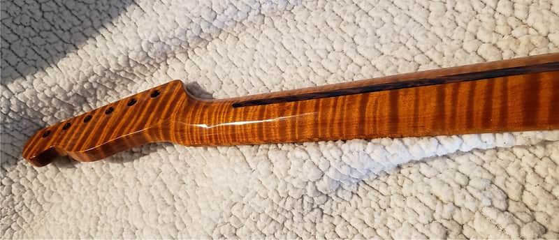 Extraordinary USA roasted 5A Plus,flame maple neck with monster flame maple head stock.Made to fit a Tele body # EPT-M11 image 1
