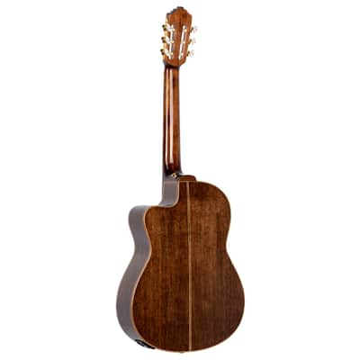 Ortega RCE159SN Performer Series Solid Cedar Top  Mahogany Neck Cutaway Nylon 6-String Classical Acoustic-Electric Guitar w/Gig Bag image 6