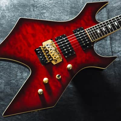 B.C. Rich Warlock-920JE - See Through Red Burst - VERY GOOD condition image 5