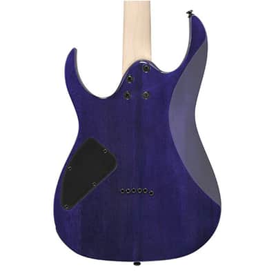 Used Ibanez RG421QMCBB RG Standard Electric Guitar - Cerulean Blue Burst image 7