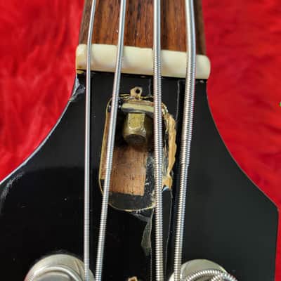 Burny REB-65 Short Scale Set Neck (Gibson EB-3 Model) 1990 - Black - Made In Japan MIJ image 9