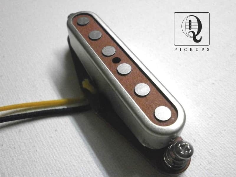 Red Top A3 Telecaster Neck Open RAW Cover Pickup Hand Wound Tele by Q pickups Custom Fits Fender image 1