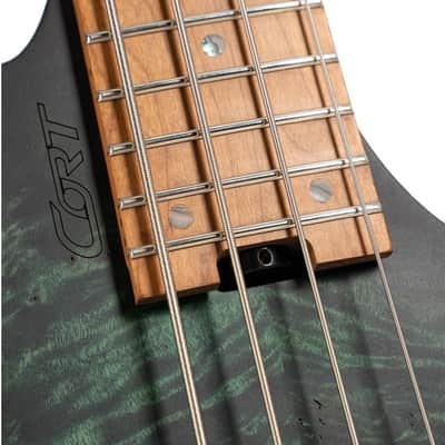 CORT SPACE4SDG Headless Star Dust Green Perfectly Balanced Bass Guitar image 8