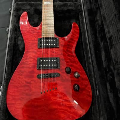 ESP LTD MH-100 QM NT 2005 - 2006 - See Thru Black Cherry image 8
