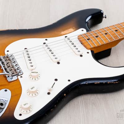 1999 Fender American Vintage ‘57 Stratocaster Sunburst, 100% Original w/ Case image 6