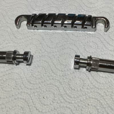 Ibanez Quick change vintage tailipiece made in Japan including original studs image 5