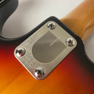 Univox Precisely Bass 1970s - 1979 Fender Pickups - Japan Made .Sunburst, Upgrade 70's USA Fender "P" bass pickups W Original Hardshell case image 7