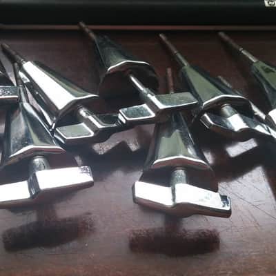Tama Vintage TRAK Drums SET OF 8 Bass Drum T Rods & Claws Tama Made Japan RARE PARTS 80s image 5