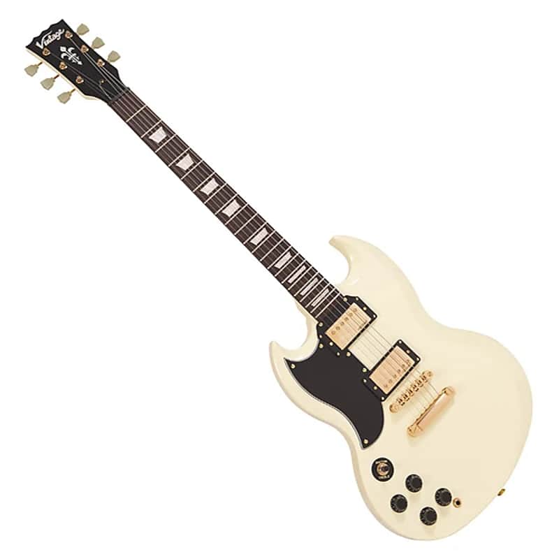 Vintage LVS6 Reissued Series Double Cut Left-Handed image 1