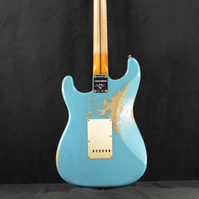 Mint Fender Limited Edition '58 Stratocaster Heavy Relic - Super Faded Aged Taos Turquoise image 14