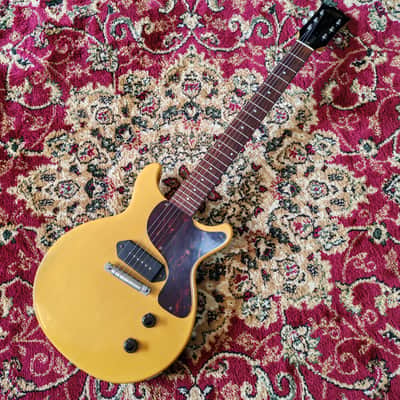 1989 Orville by Gibson Les Paul Junior JR 58 TV Double Cut (LPJ-D) – TV Yellow – Japan MIJ image 1