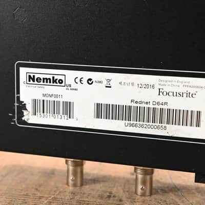 Focusrite RedNet D64R 64-Channel Dante to MADI Interface CG01PR9 image 10