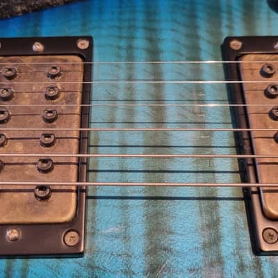 Jackson RR3 1996 Made in Japan - Transparent Blue w/Bare Knuckle Warpigs + Case image 4