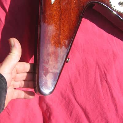 Gibson Epiphone FLYING V BASS GUITAR 1998 BROWN one off custom factory color, 51st & ONLY ONE made! image 5