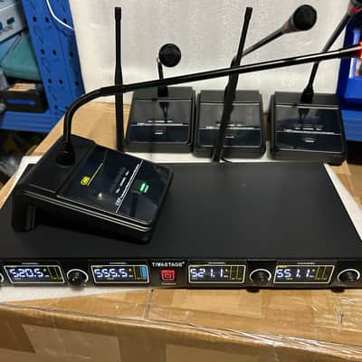 Wireless conference meeting microphone Dual Channel gooseneck With 4 Microphones image 7