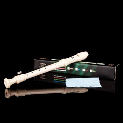 Glory Soprano Recorder Instrument For Kids Beginner, German Fingering C Key Recorder Instrument,Beige image 4