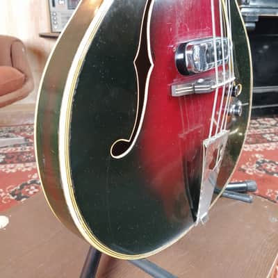 MUSIMA 1655 В Vintage BASS GUITAR RARE USSR Hollow Semi body image 6