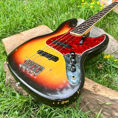 Vintage Fender 1966 Jazz Bass Bound Neck Dot Inlays image 10