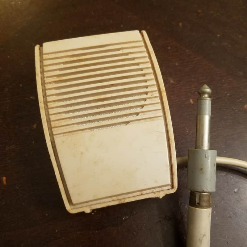 Silvertone T-46 Crystal Harp Mic Telectro Hi-Z lo-fi 1960s Beige Plastic image 1