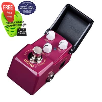 Joyo jf-330 OCHO Octave Guitar Effect Pedal, FREE PICKS + HOLDER+ FREE SHIP USA