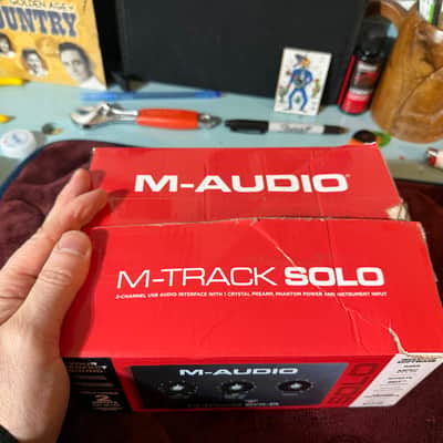 M-Audio M-Track Solo USB Audio Interface 2020 - Present - Black image 3