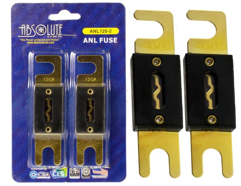 Absolute USA ANL120-2 2 Pack ANL 120 Amp Fuse image 1