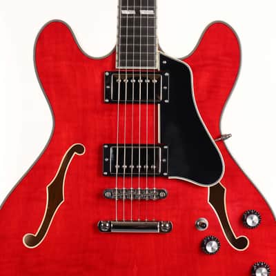 Eastman T486-RD Semi-Hollowbody Red image 4