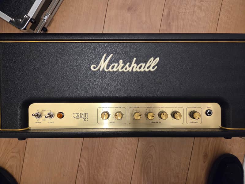 Marshall Origin ORIGIN50H 50-Watt Tube Guitar Amp Head 2018 - Present - Black image 1