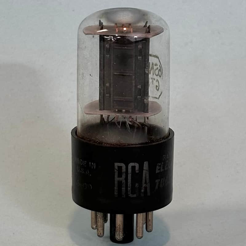 1956 RCA 6SN7GTB Vintage 1950s Black plate USA Tube! T537 image 1