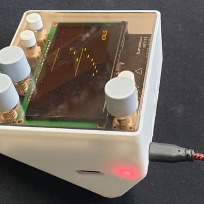 Complete Monome NORNS Shield Classic - white 3D printed case with smoked acrylic front image 4