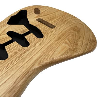 Amuic Strat Electric Guitar Body Vintage, 2Pcs SSS Roasted Swamp Ash Wood Body for ST Electric Guitar (Natural) image 7