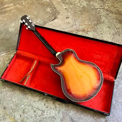 Yamaha AE-11 1960’s  - Sunburst original vintage MIJ Japan jazz box es-175d image 5