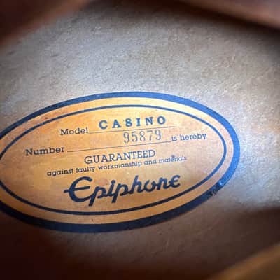 Epiphone Casino Hollow Body MIJ Terada Factory w/Case - 1995 image 22